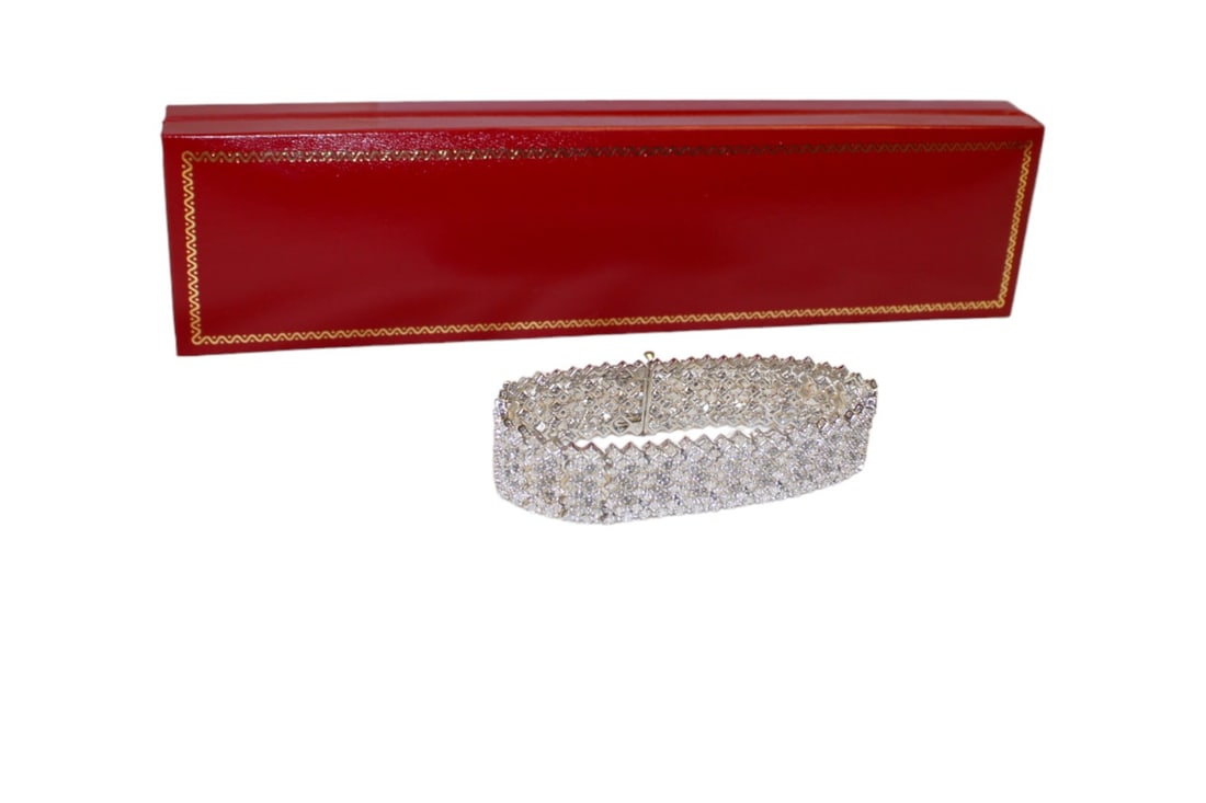 2.0 ct diamond in silver bracelet (1 of 4)