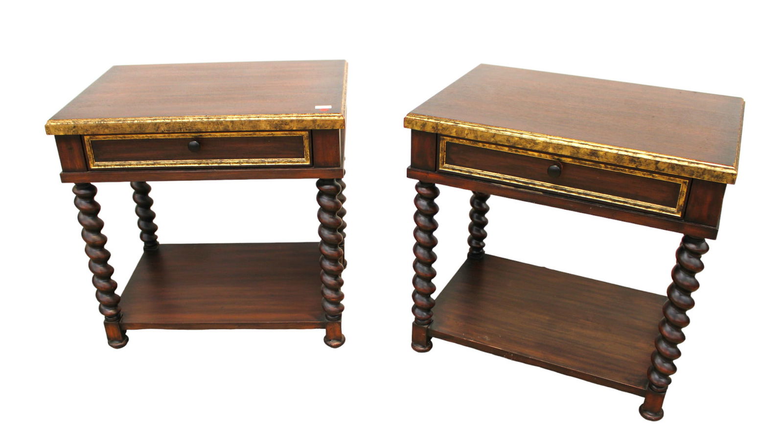 Nice pair of side tables with drawers (1 of 7)