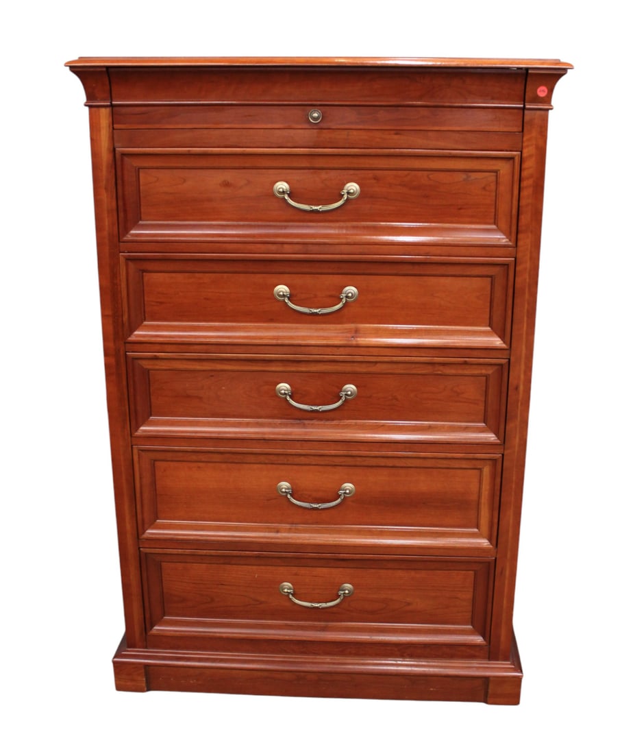 Ethan Allen solid cherry high chest (1 of 7)
