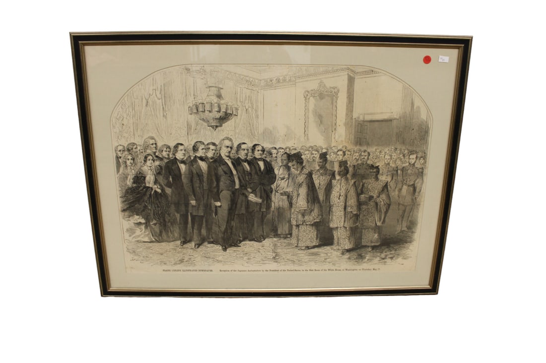 Antique Frank Leslie's Illustrated Newspaper framed print (1 of 6)