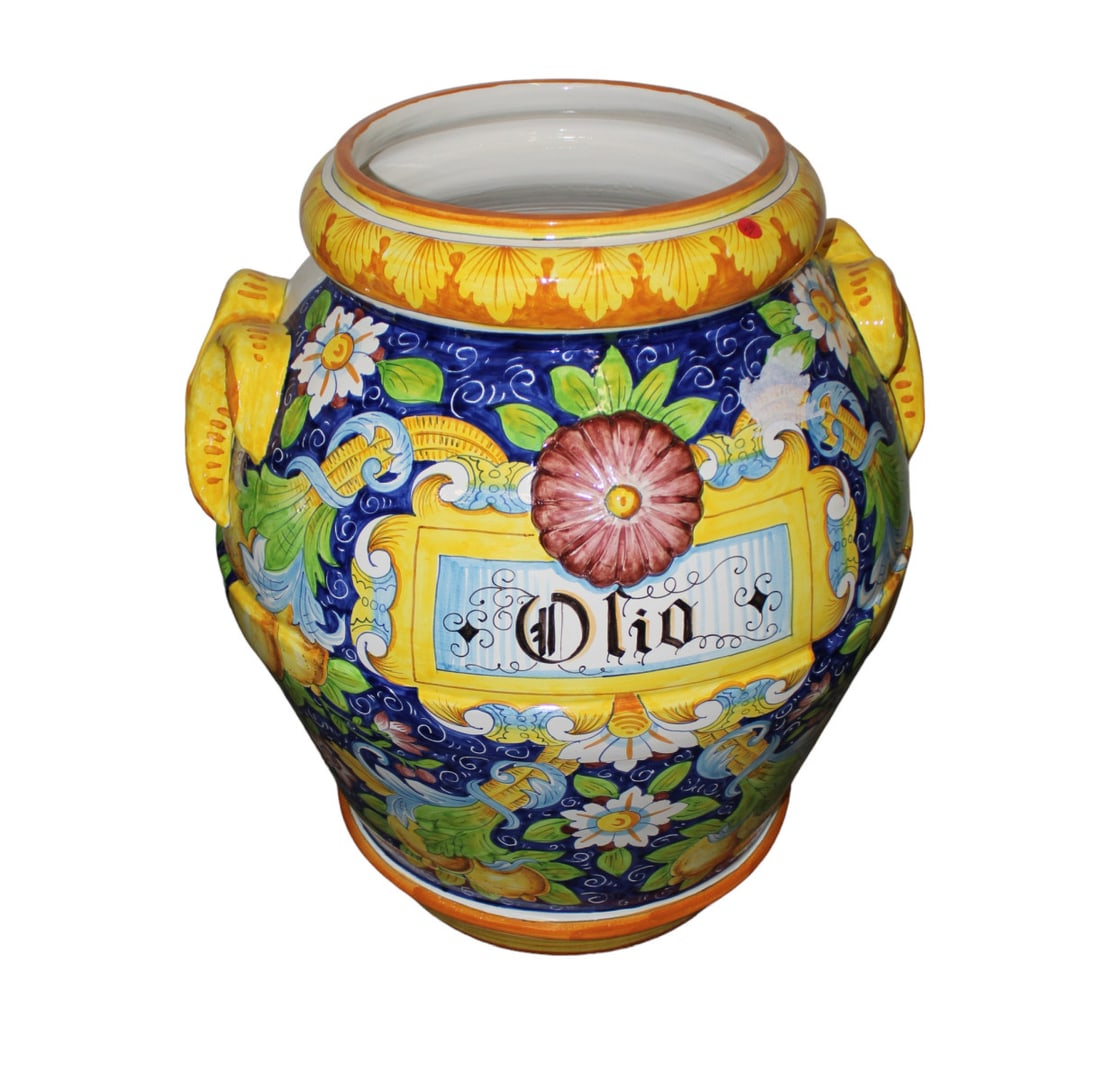 Large Italian Tuscany Olio urn planter - Indoor / Outdoor (1 of 8)