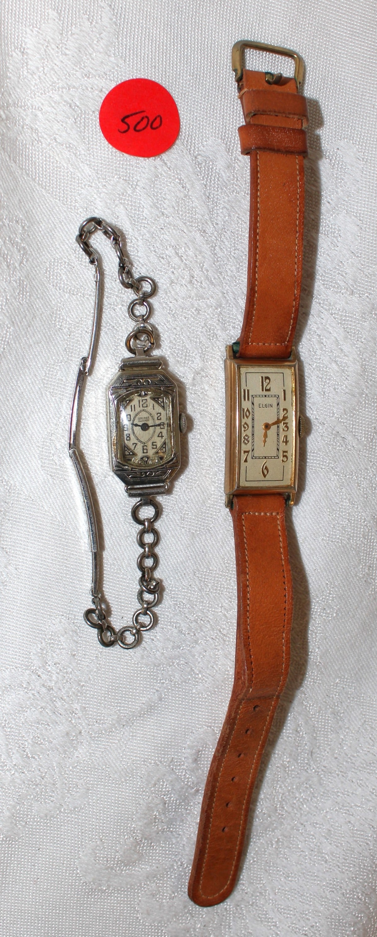 2 Ladies vintage watches, Elgin & Bruner Master-Bilt: 2 Ladies vintage watches, Elgin & Bruner Master-Bilt