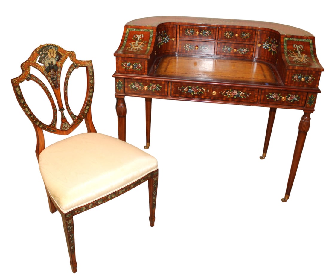 Maitland Smith 2pc Carlton Desk with Chair (1 of 12)