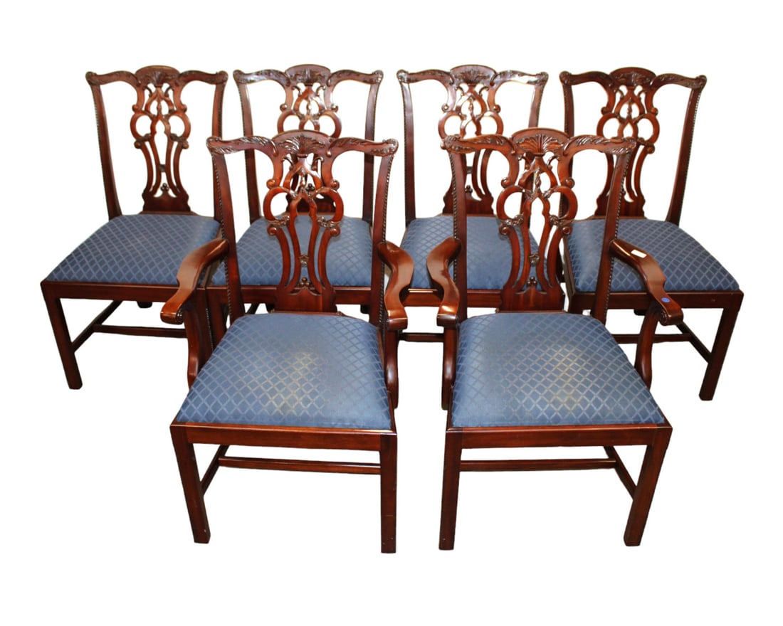 Set of 6 Maitland Smith dining chairs (1 of 8)