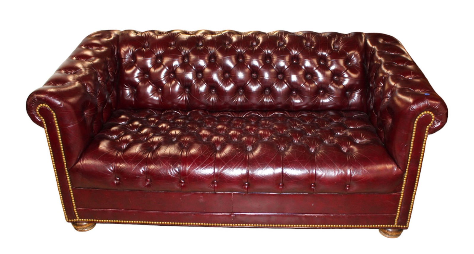 Fantastic Hancock & Moore chesterfield style loveseat (1 of 6)