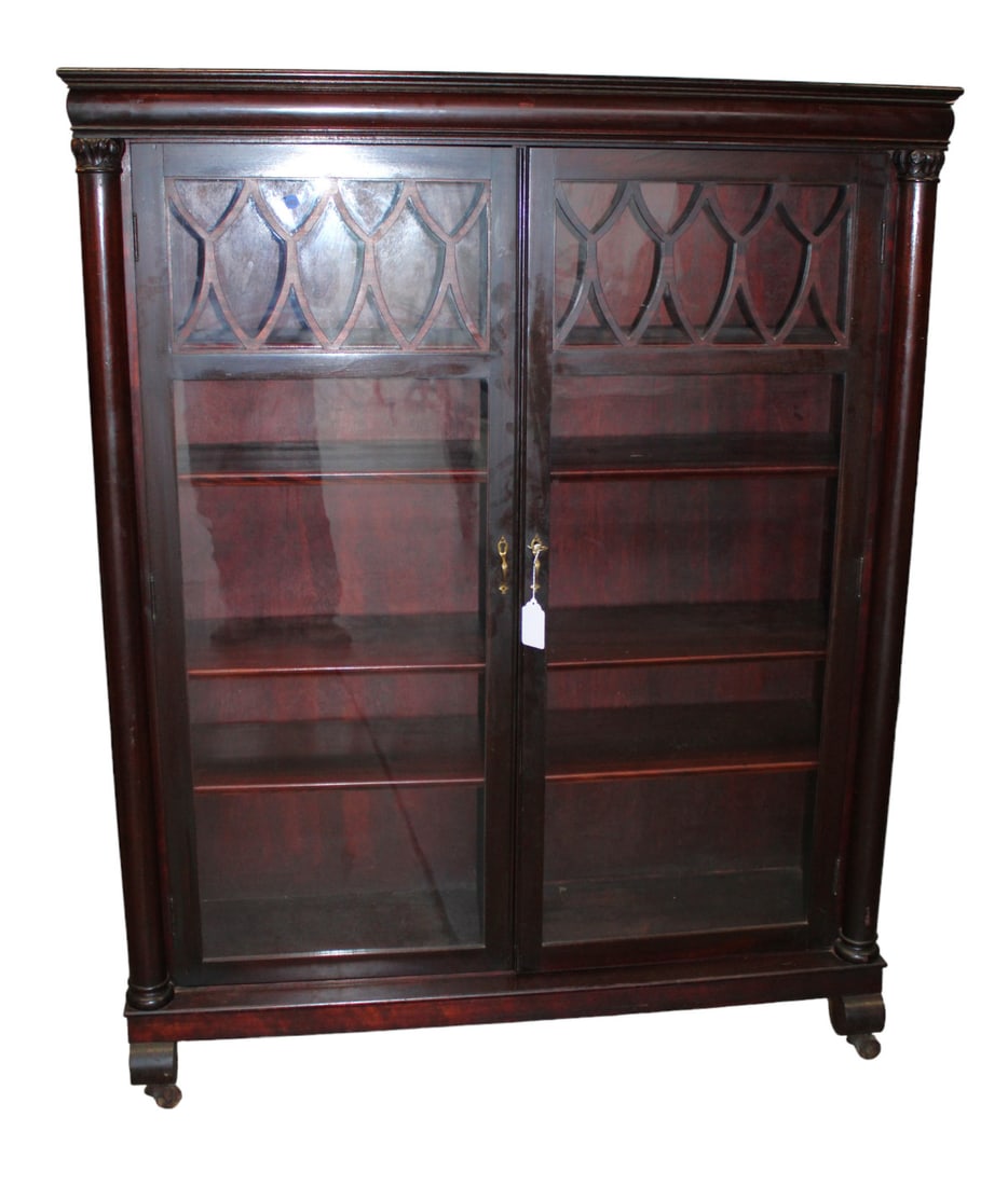 Nice Larkin antique mahogany bookcase (1 of 7)