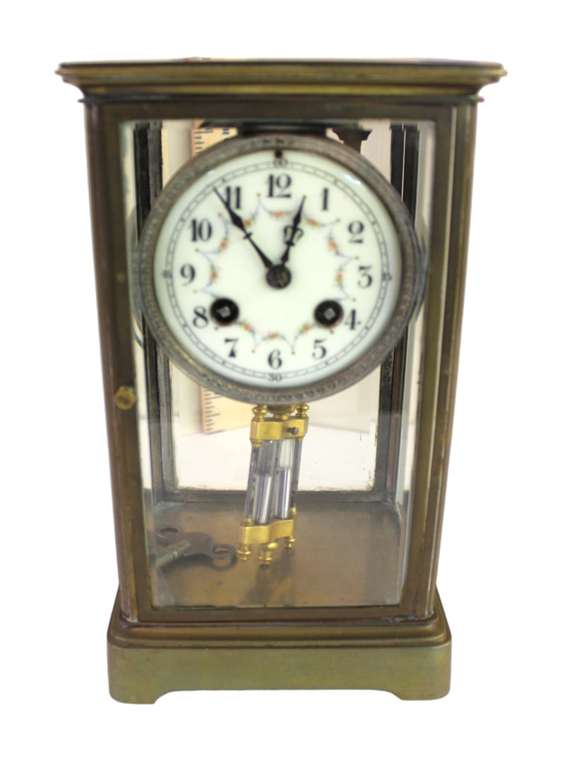Antique French bronze carriage clock (1 of 4)