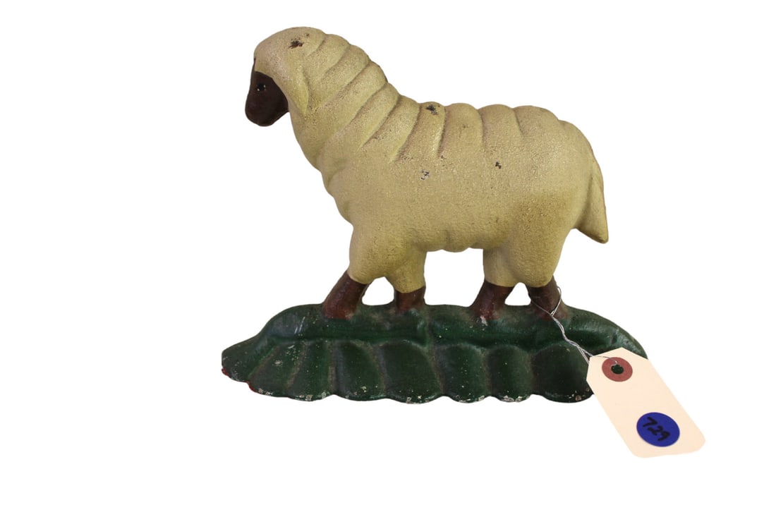 Sheep cast iron door stop (1 of 4)