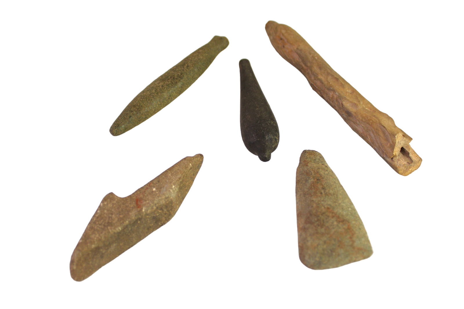 5 artifact stones in various sizes. Largest 9" (1 of 3)