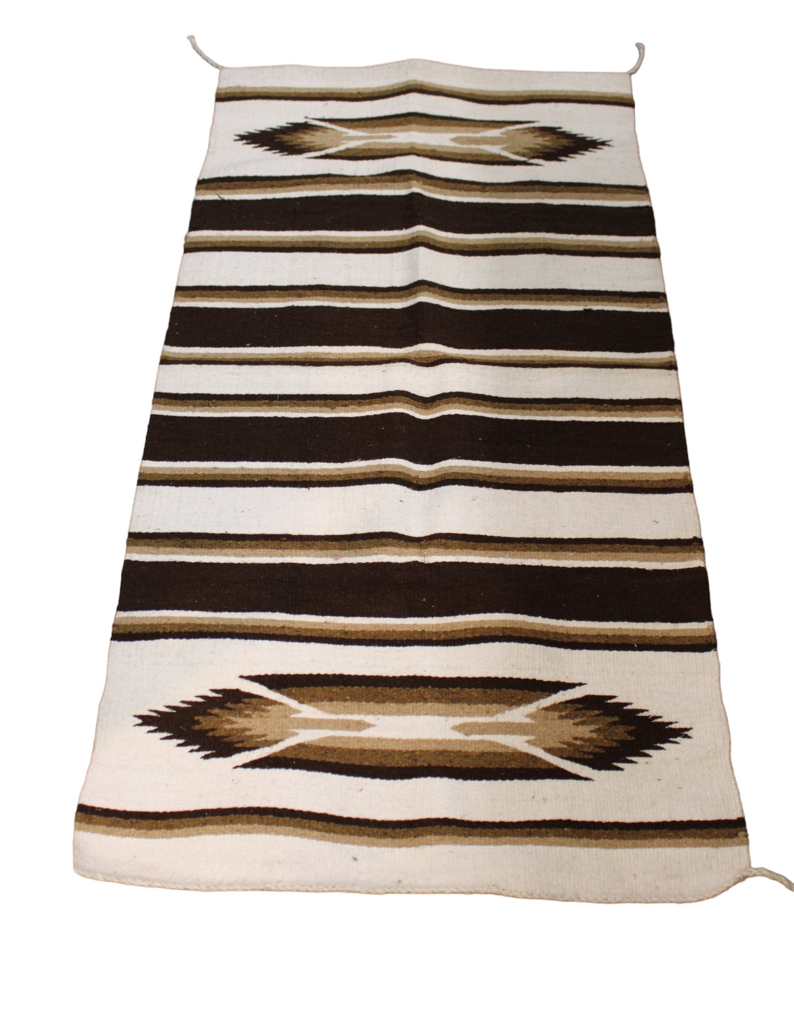 Hand woven blanket believed to be Native American. Does show age. 64"l x 32"w (1 of 2)