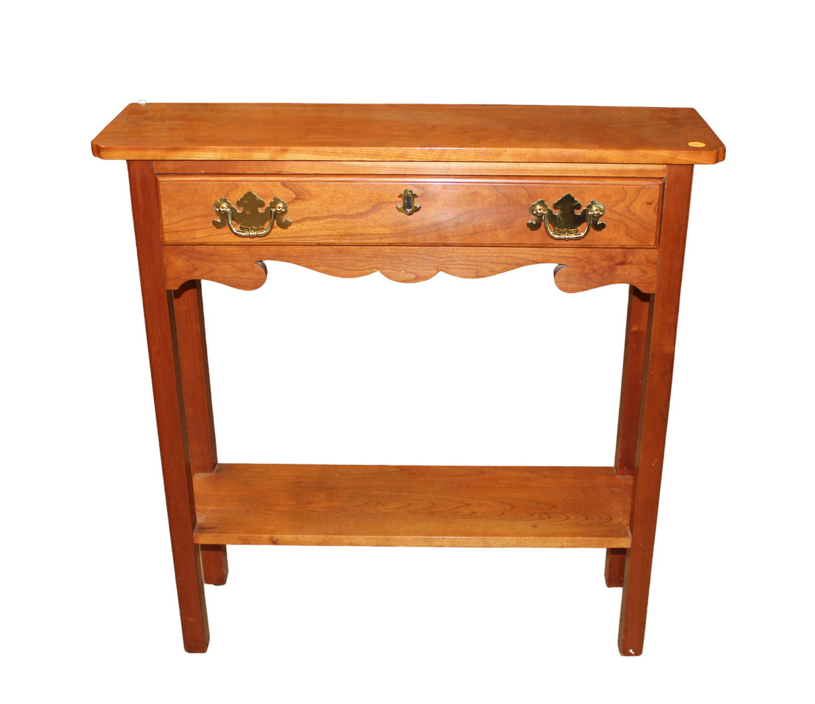 Stickley petite solid cherry console table (1 of 6)