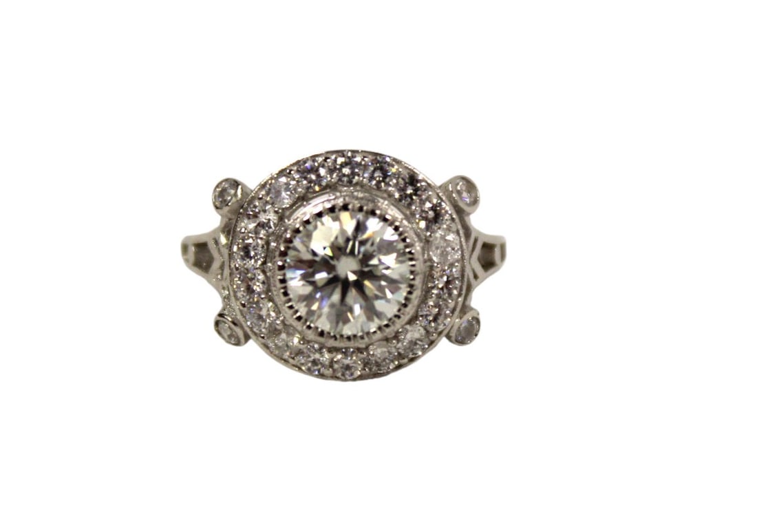 3.0ct VV S1 white moissanite diamond ring. Size 7.5: 3.0ct VV S1 white moissanite diamond ring. Size 7.5
