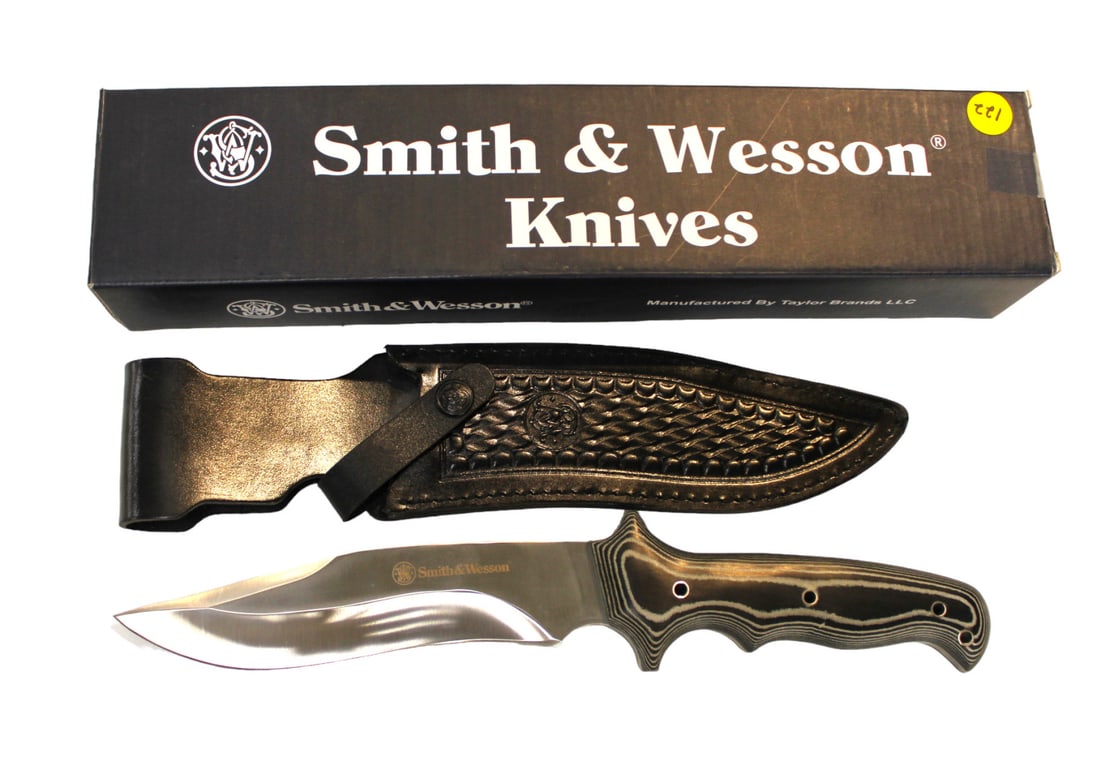 Smith & Wesson Micarta Large 13.5" fixed blade in original box, new old stock (1 of 3)