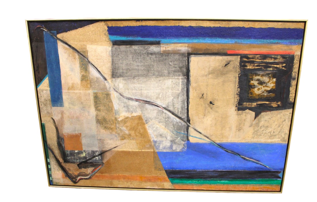 Mid Century oil on board Nancy Friedlander Right of Passage: Mid Century oil on board Nancy Friedlander titled Right of Passage, structurally sound in good condition, no noticeable issues. 39"h x 56"l