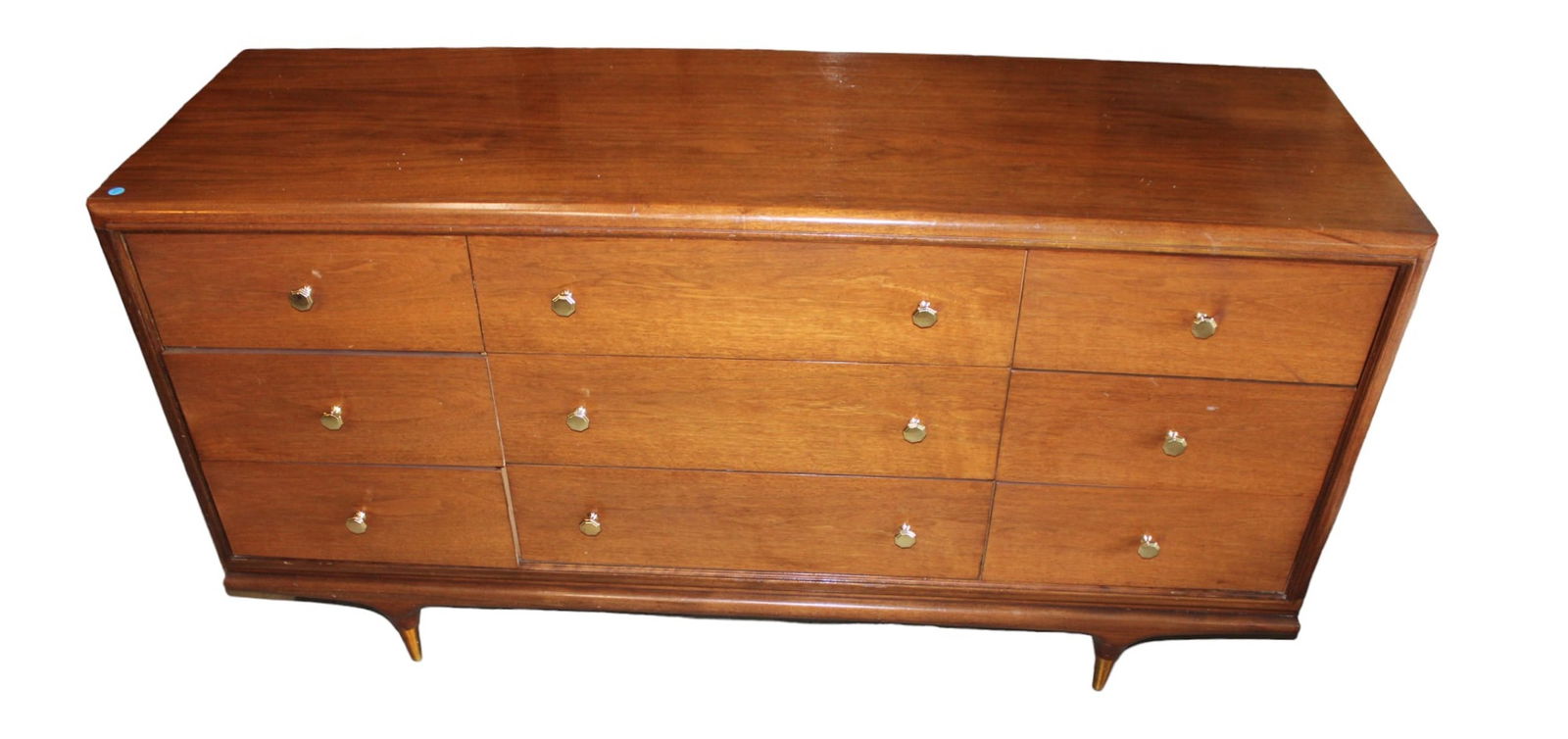 MCM Kent Coffey walnut low chest (1 of 6)