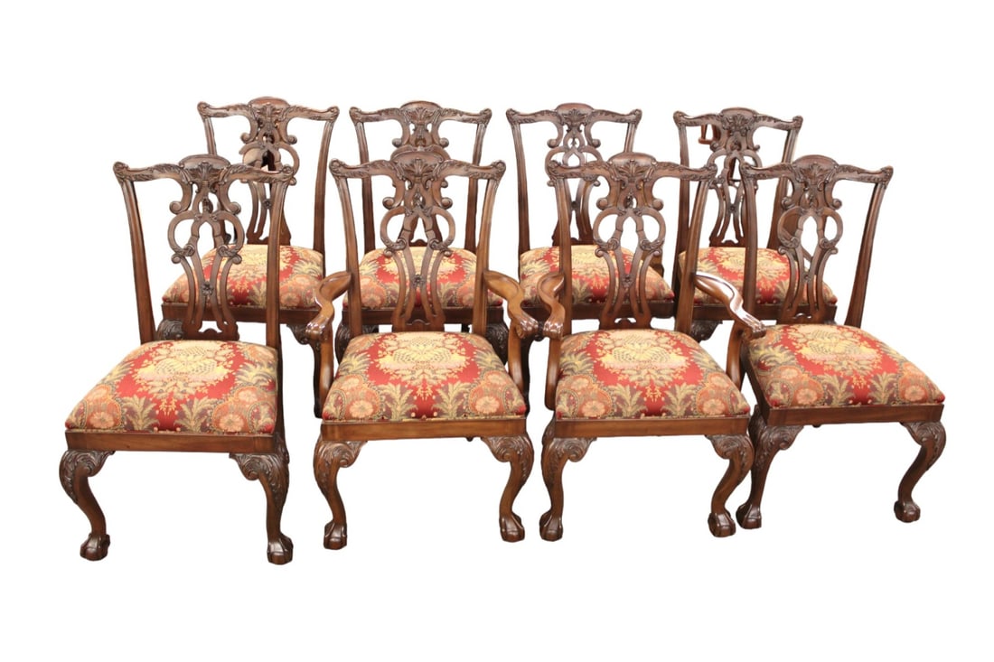Beautiful set 8 Ethan Allen dining room chairs (1 of 15)
