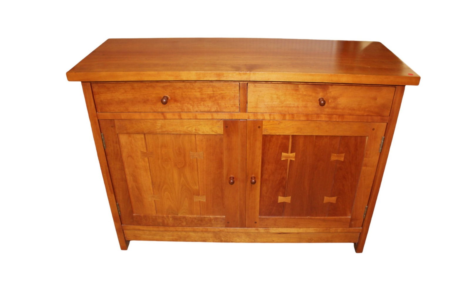 Stickley buffet with bow tie inlaid accents - solid cherry (1 of 10)