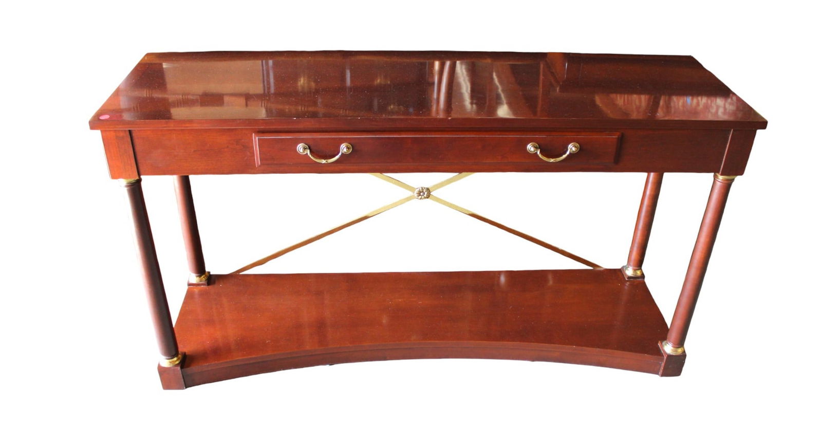 Ethan Allen Medallion Neoclassic console table, solid cherry (1 of 7)