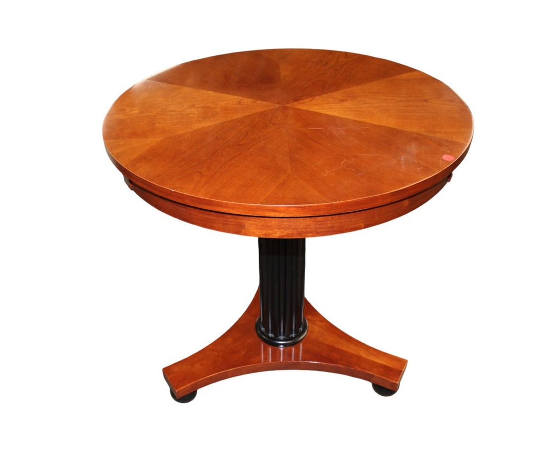 Ethan Allen Medallion Biedermeier pedestal table (1 of 5)