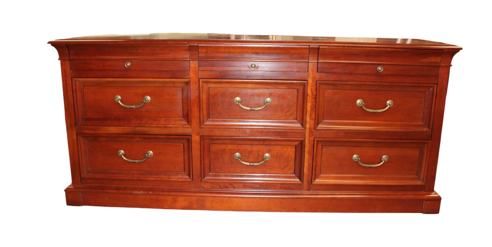 Ethan Allen Medallion Biedermeier 9 drawer triple dresser (1 of 11)