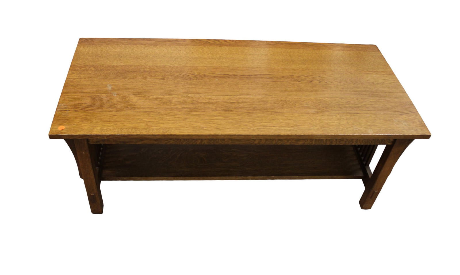 Stickley mission oak slatted sides coffee table (1 of 5)