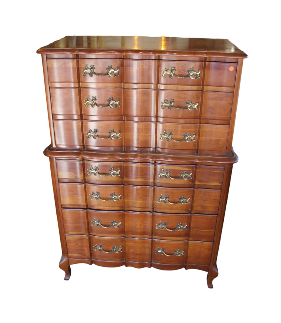 Vintage Permacraft Furn. french provincial style chest on chest (1 of 6)