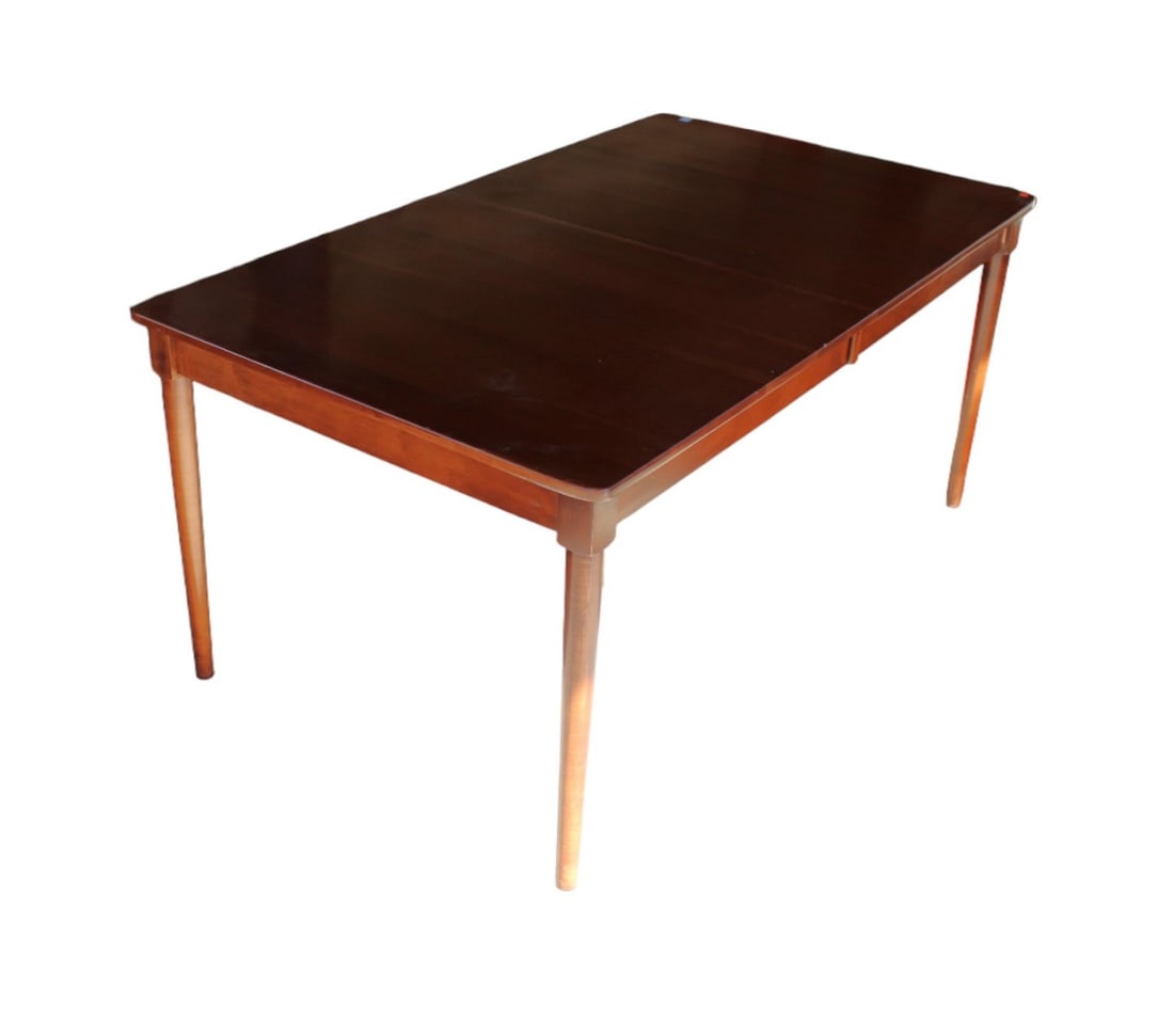 Nice Solid Cherry Dining Room Table With Silverware Drawer Auction