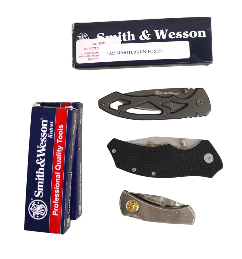 3 Smith & Wesson Knives, SW4022, SW602, CK400L (1 of 3)