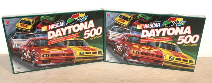 2 Milton Bradley NASCAR Daytona 500 Race Games in original packaging and boxes unopened