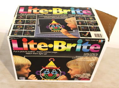 Vintage Lite Brite by Milton Bradly  in original box no guarantee all parts are here