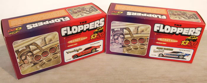 2 Floppers 1320 Nitro Funny Cars Dumb Death & Damn Yanky in original boxes