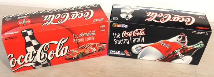 2 RCR Coca-Cola Racing Family 1/24 scale Stock cars limited editions in original boxes