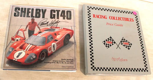 Race Car Ephemera & Shelby GT40 with autographs book