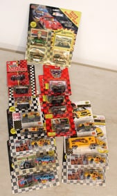 17 assorted Nascar collectible cars, Racing Champions, Ernie Irvan Road Champs, Kyle & Richie Petty,