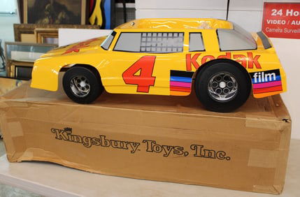 Kingsbury Toys Inc. #4 Nascar Pedal Car in original box, never used