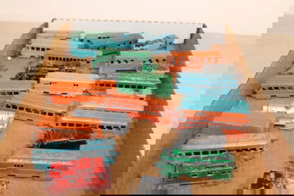 23 semi-antique Midgetoy Rail Cars