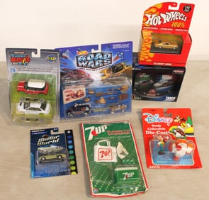 Mixed lot 7: Hot Wheels Road Wars, Disney, Action Racing and other in unopened original packages