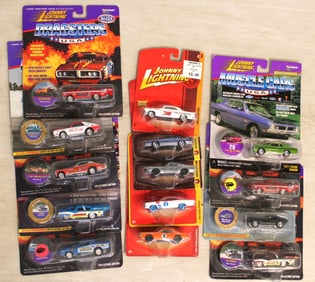 14 Johnny Lightening Dragsters and others in unopened original packages