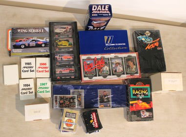 Large lot of racing cards, gift packs and other