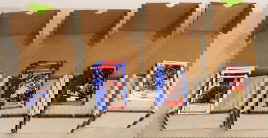 4 boxes of basketball trading cards