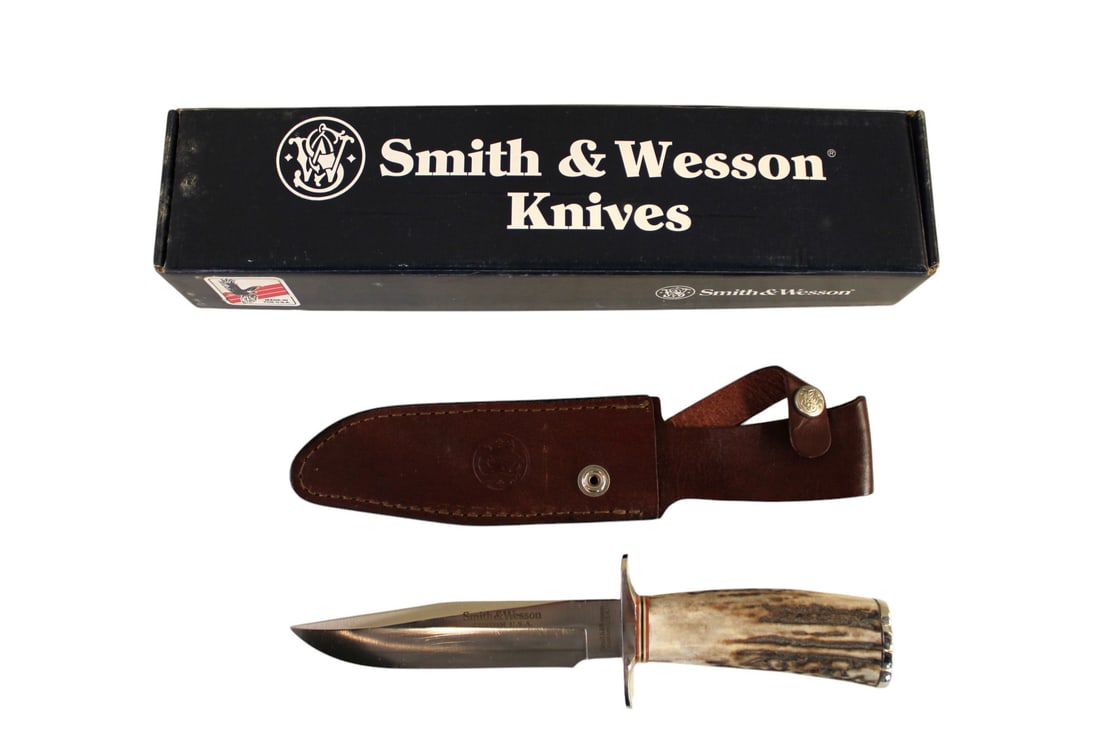 S&W knife SW-2 custom stag, New in box USA: Smith and Wesson knife SW-2 custom stag, New in box made in USA