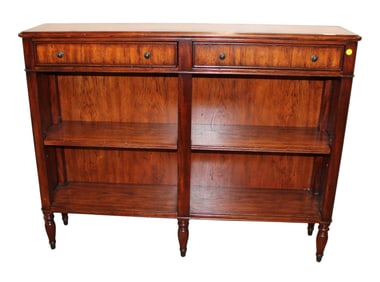 Theodore Alexander petite open front bookcase/console