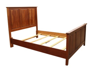 Country shaker style paneled solid cherry queen size bed USA