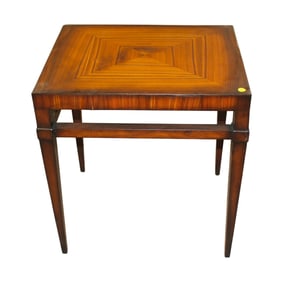 Burl walnut side table