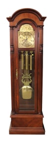 Ethan Allen solid cherry grandfather clock with key