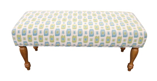 Upholstered modern design bench