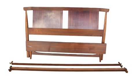 Mid Century Hooker Furniture Mainline walnut full size bed