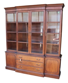Vintage mahogany fitted interior china cabinet
