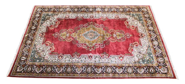 Beautiful hand stitched 6' x 9.4" area rug carpet
