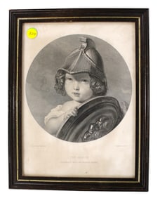 Antique print, The Amazon, Portrait of HRH The Princess Helena